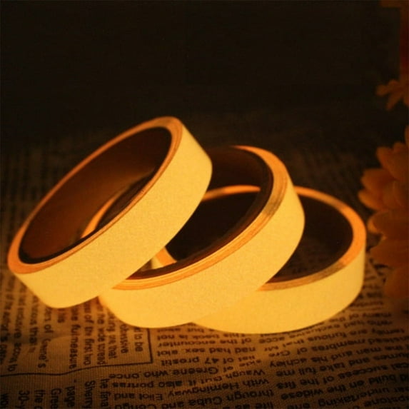 10ft Glow In The Dark Luminous Tape Adhesive Strip Floor Fluorescent Roll Vinyl