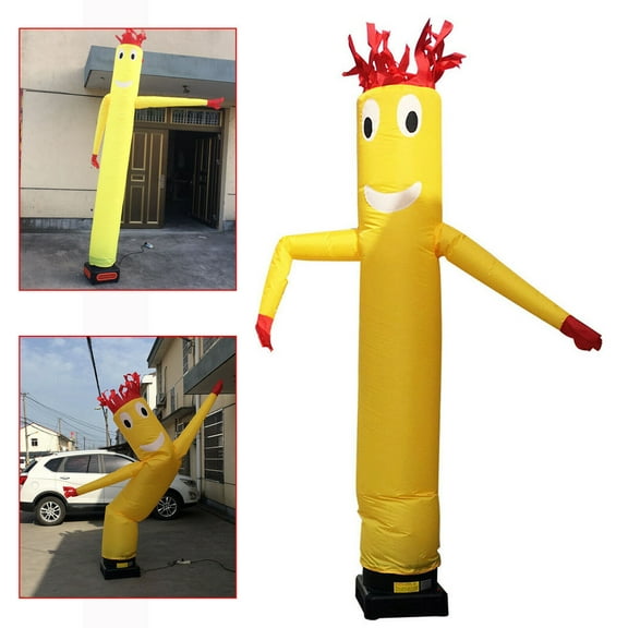 10ft Inflatable Wacky Waving Flailing Arms Tube Man Dancing Air Puppet Yellow