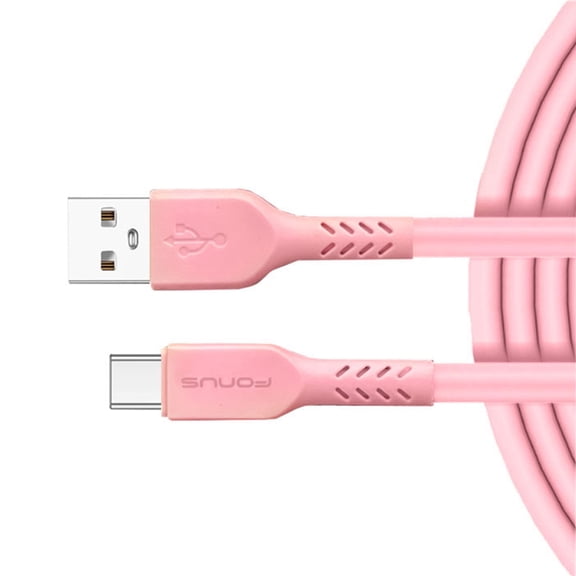 10ft Long USB-C Cable Compatible With iPhone 16e/17e - Pink Charger Cord Power Wire Type-C Fast Charge