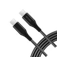 thumbnail image 1 of 10ft Long USB-C Cable for OnePlus Nord N300/N200/N30 - PD Fast Charger Cord Power Wire (Type-C to Type-C) Sync Black for OnePlus Nord N300/N200/N30, 1 of 6