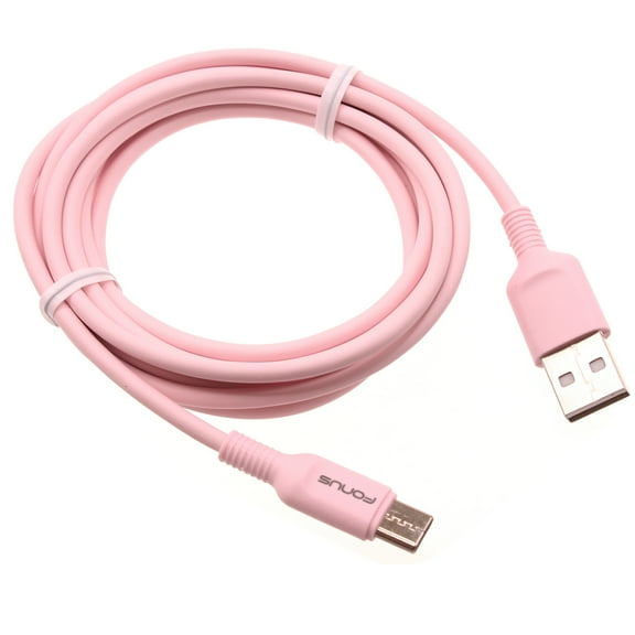 10ft Long USB-C Cable for Samsung Galaxy Tab A 10.5" (2018)/Tab A7 Lite 8.7" (2021) - Pink Charger Cord Power Wire Type-C Fast Charge Sync