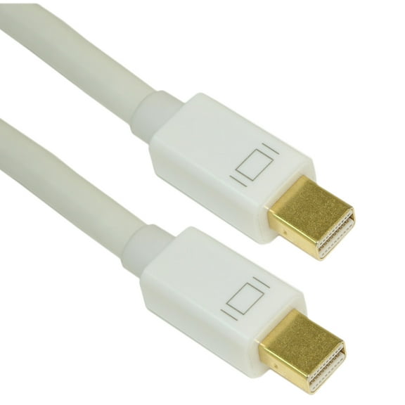10ft Mini DisplayPort (v1.4/8K@30) Cable, 30AWG, Gold Plated, White