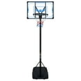 thumbnail image 1 of 10ft Outdoor Basketball Hoop, Sesslife Portable Basketball Hoops and Goal for Adults Teens, 4.7 ft-10ft Adjustable Basketball Court with 43 Inch Backboard and Wheels, Removeable Basketball System, 1 of 7