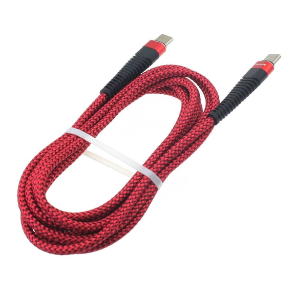 10ft PD Cable for TCL 50 LE/XE 5G/XL 5G/60/60R/K32 5G - Type-C to USB-C Charger Cord Power Wire Sync Braided Fast