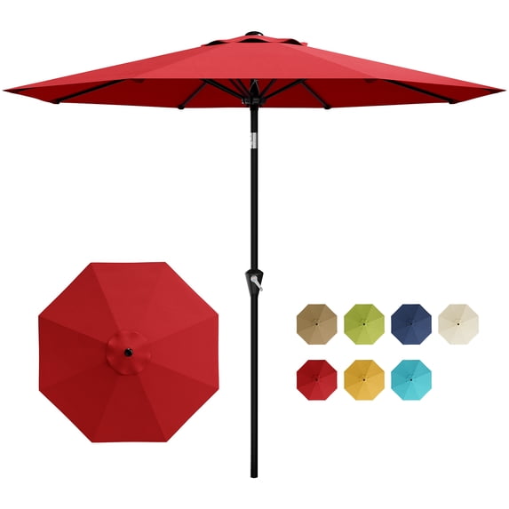 10ft Patio Umbrella, Outdoor Table Market Umbrella with Push Button ...