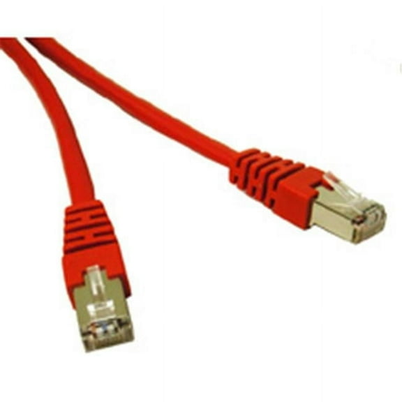 10ft SHIELDED CAT 5E MOLDED PATCH CABLE RED