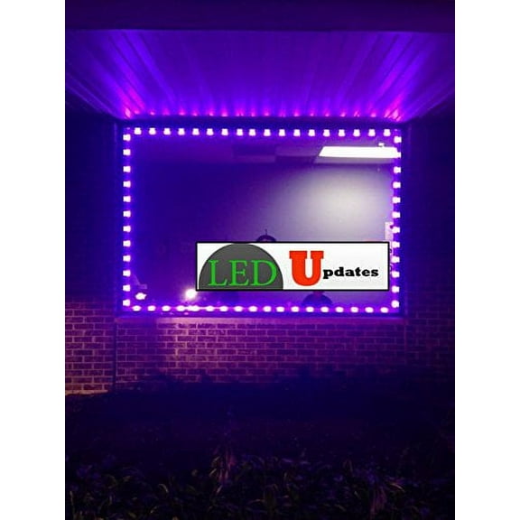 10ft Storefront windows Purple LED Light with UL 12v 2A AC adapter 10ft