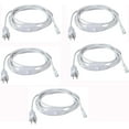 10ft T5 T8 LED Tube Light Cord Connector with Switch,3 Prong Female End