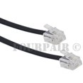 10ft Telephone Line Cord Cable Wire 6P4C RJ11 DSL Modem Fax Phone to