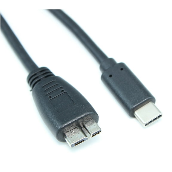 10ft USB 3.2 Gen 1 Type-C Male to Micro-B Male Cable 5Gbps, Black
