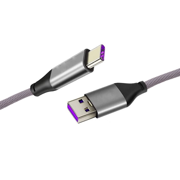 10ft USB-C Cable Extra Long for Motorola Razr Ultra (2025) - Fast Charger Power Cord Type-C Sync Wire Gray