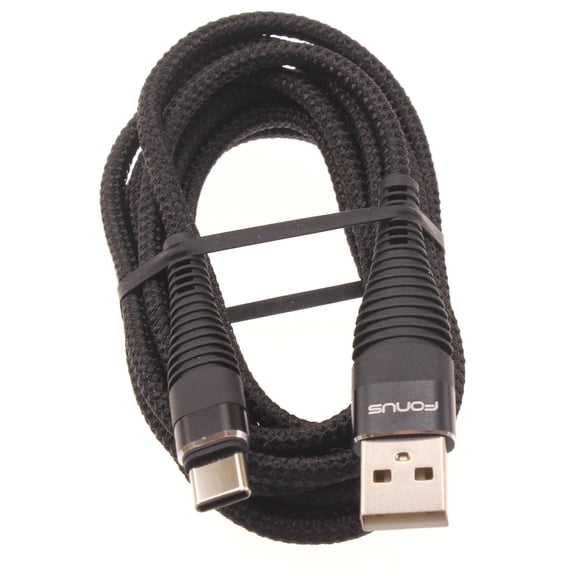 10ft USB-C Cable For Verve Connect, ZMax 11 - Long Charger Cord Type-C Power Wire Braided Fast Charge High Speed Sync for Consumer Cellular Verve Connect, ZMax 11