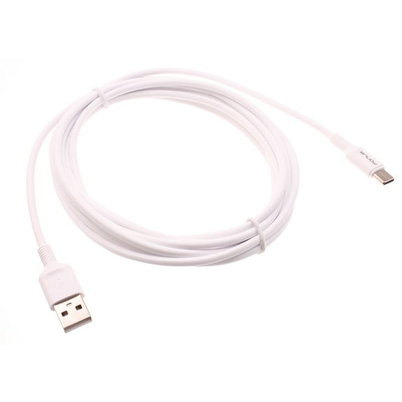 10ft USB-C Cable Type-C Charger Cord Power Wire USB Long Fast Charge D6J for BLU G90 Pro, G9 Pro, Vivo 5 - BOLD N1 - CAT S61,S48c,S42 - Coolpad Legacy,S,Brisa - Cricket Ovation, Icon 2