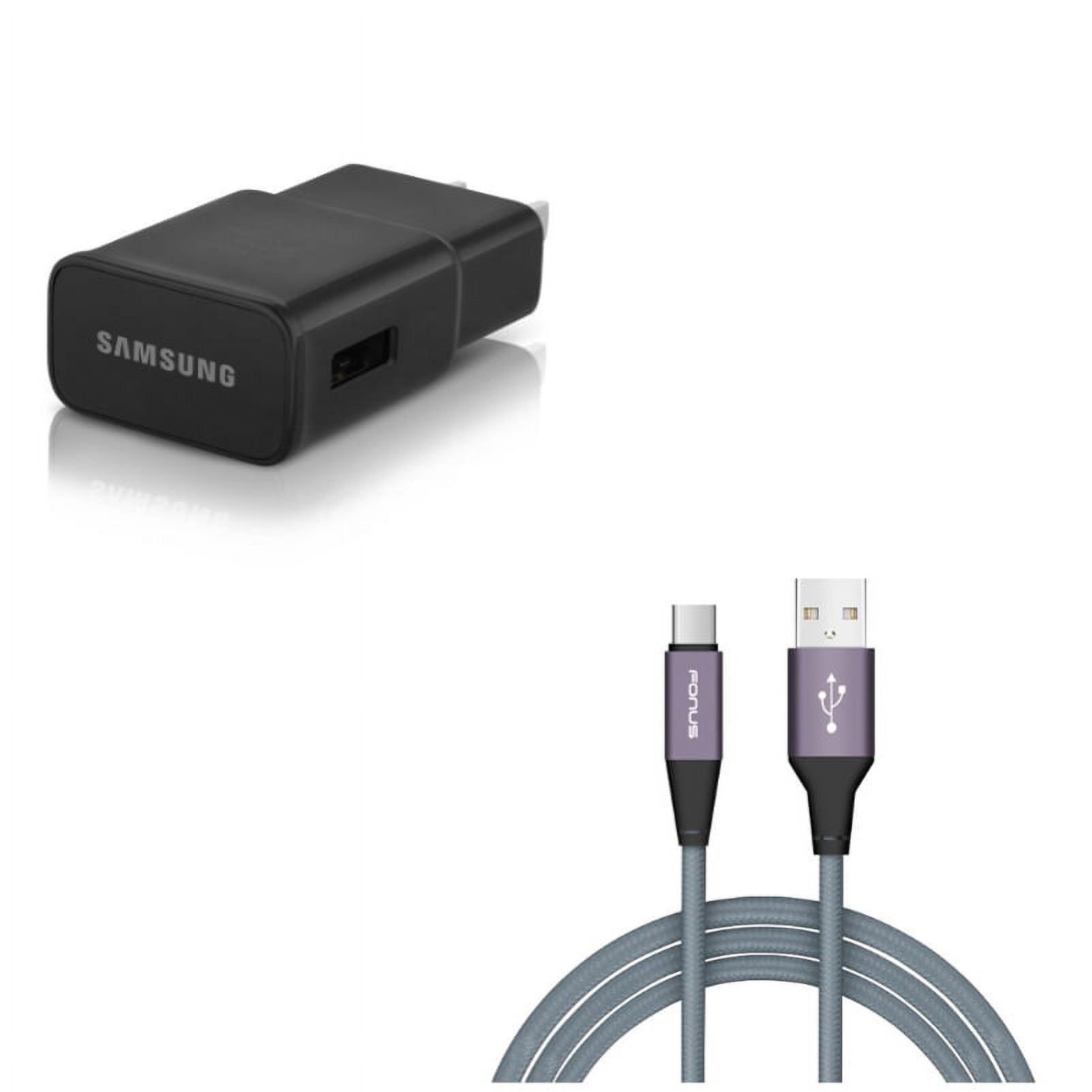 10ft USB-C Cable w OEM Home Charger for Samsung Galaxy A73 5G,A53 5G,A33 5G,A13 5G,A03s Phones - Type-C Charger Cord Power Wire, Adaptive Fast USB Power Adapter