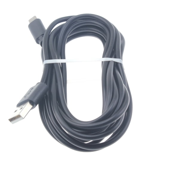 10ft USB Cable Compatible With Amazon Kindle Oasis (2019 release) - MicroUSB Charger Cord Power Wire Long TPE Fast Charge High Speed Sync Black