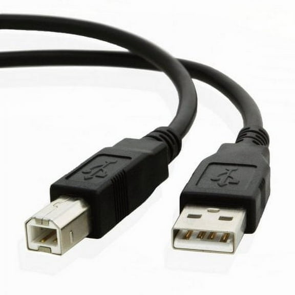 10ft USB Cable for: Canon Pixma MX882 Wireless Office All-in-One Inkjet Printer , Black
