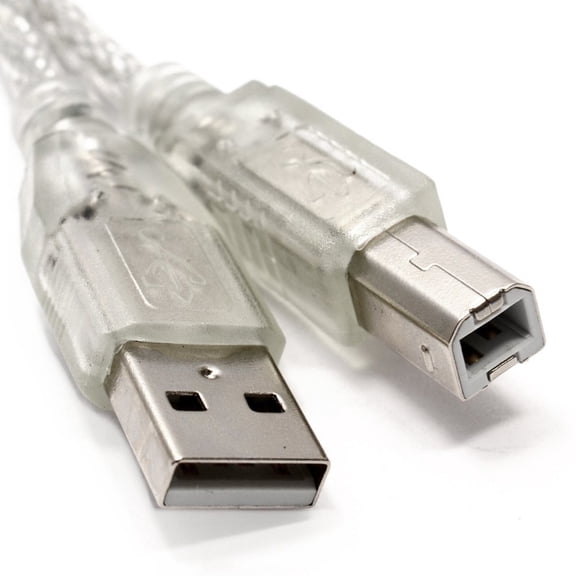 10ft USB Cable for: HP Deskjet F4180 All-in-One Printer/Scanner/Copier , Silver
