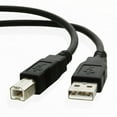 thumbnail image 1 of 10ft USB Cable for HP Officejet 4630 e-All-in-One Inkjet Printer - White / Beige, 1 of 2
