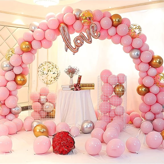 10ft Wide Adjustable Balloon Arch Kit for Weddings, Birthdays & Graduations  Sturdy Stand with Water Fillable Bases, Easy Assembly, Customizable Party Decoration