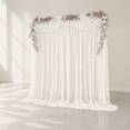 10ft X Beigedrop Curta Wrinkle-free Sheer Chiffon Fabric Photo Drapes ...