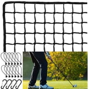 10ft x 10ft Golf Netting High Impact Heavy Duty Mesh Easy Set Up Net Multi-Sports Netting Golf Baseball Soccer Hockey Indoor Outdoor Ideal Backyard Training Barrier