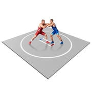 10ft x 10ft Roll-Up Martial Arts Mat, High Density XPE Foam Anti-Slip Wrestling Mat, Waterproof Shock Absorbent Grappling Pad for Judo, Boxing & Gym Training