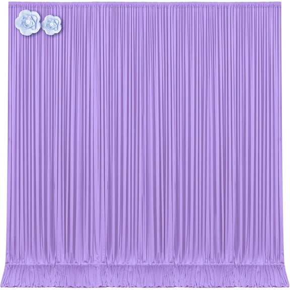 10ft x 15ft Lavender Wrinkle Free Backdrop Curtains for Wedding Party Lilac Backdrops Curtain Drapes Fabric Decorations Photo Back Drop Cloth for Baby Shower Photography Stage Reception