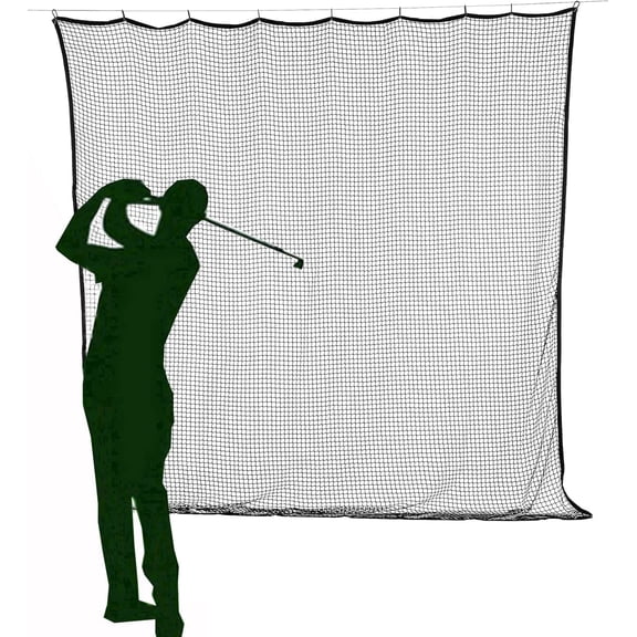 10ft x 15ft Multi-Sports Netting Golf Hitting Practice Net Strong 150 LB Tested Nylon Mesh Net 1-Inch Mesh Holes for Golf Baseball Hockey Soccer Lacrosse LAX