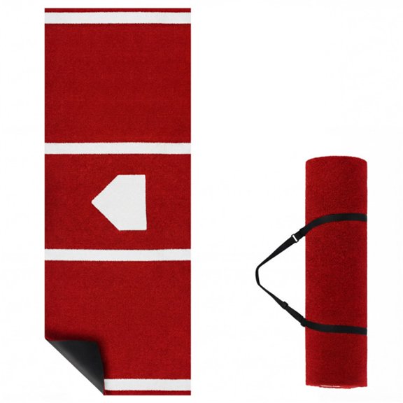 10ft x 3ft Softball Pitching Mat with Artificial Turf, Indoor & Outdoor Training Aid for Pitching Practice