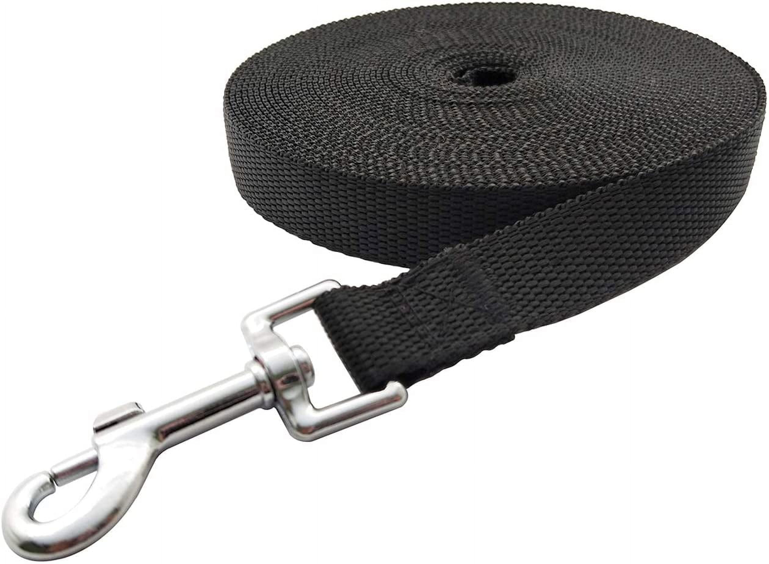 Gazdag 15 ft 20 ft 30 ft 50 ft 100 ft Long Dog Training Leash for Dog Training Play Camping or Backyard Lead for Small Medium and Large Dogs or Cats 30 Feet Black Walmart