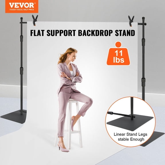 10ftx10ft Pipe&Drape Kit,Heavy Duty Backdrop Stand with Carbon Steel Base,Adjustable Backdrop Support with 6 Clamps&A Carry Bag for Wedding,Party,Event,Photography,and Exhibition