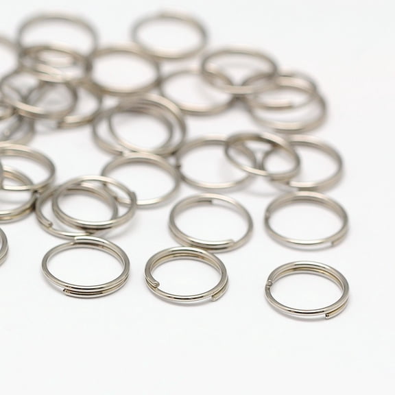 10g 8mm Stainless Steel Double Loops Jump Rings for Jewelry Making and Key Chains 117pcs/10g