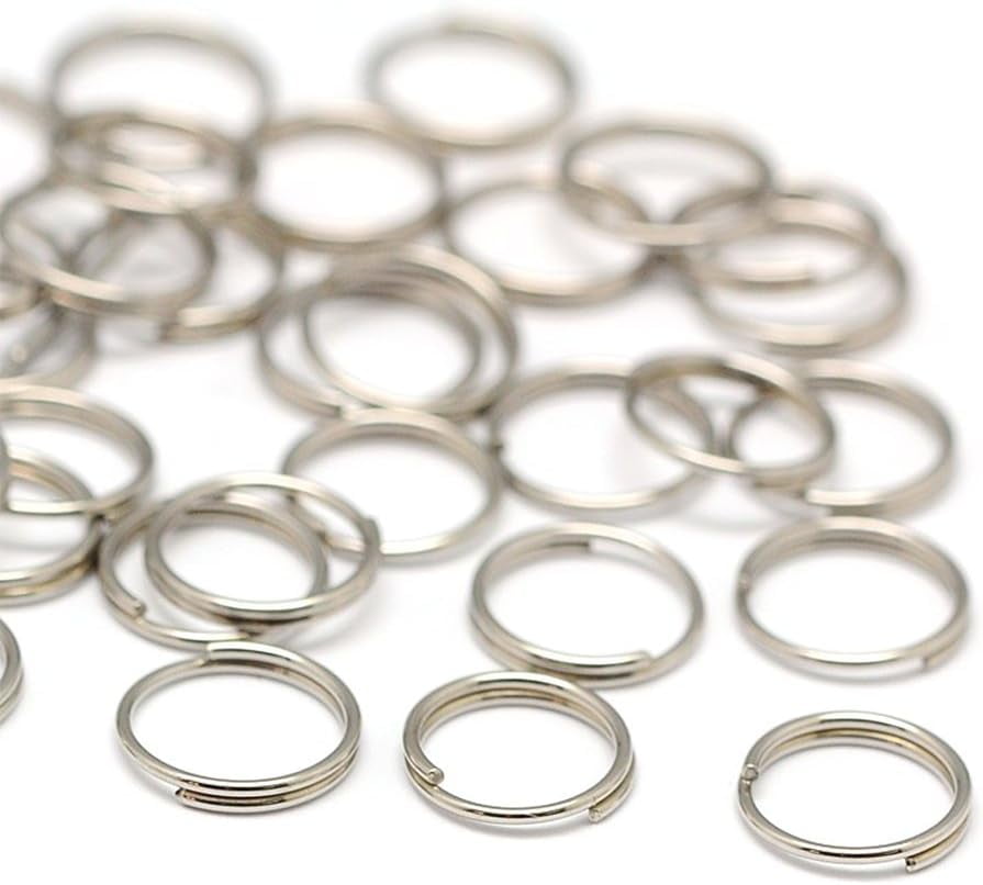 10g 8mm Stainless Steel Double Loops Jump Rings for Jewelry Making and ...