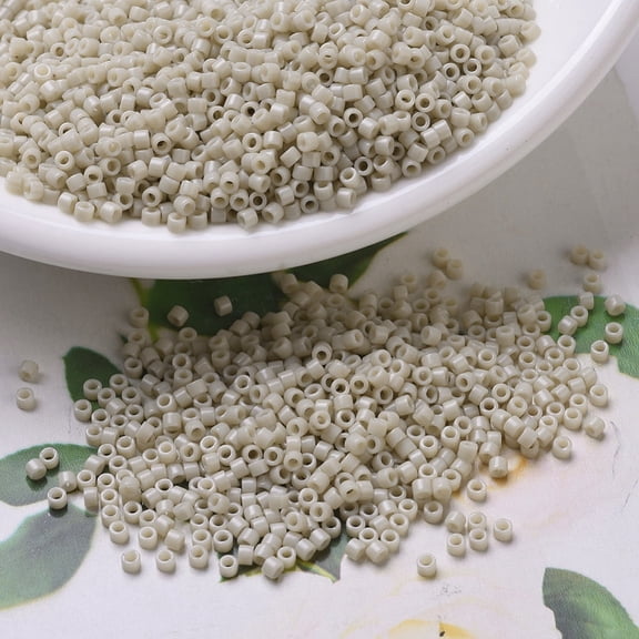10g Beads Cylinder Japanese Seed Beads 11/0 (DB0261) Opaque Linen Luster 1.3x1.6mm Hole: 0.8mm 2000pcs/10g