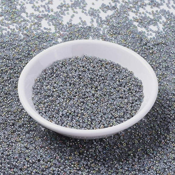 10g MIYUKI Round Rocailles Beads Japanese Seed Beads (RR4557) Vitrail Matte 11/0 2x1.3mm Hole: 0.8mm about 1111pcs/10g