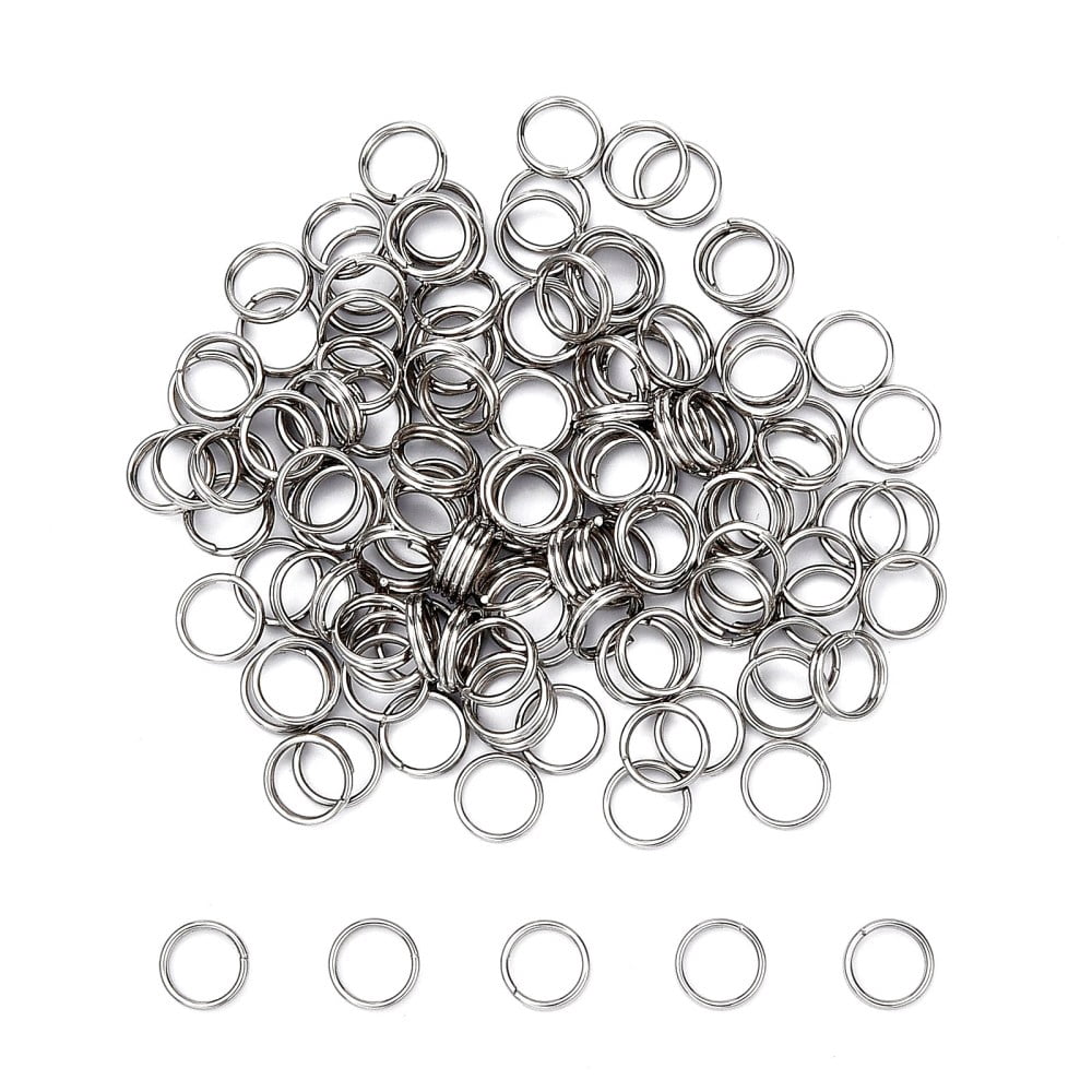 10g Tarnish Resistant Jewelry Fin Original Color Stainless Steel Split ...