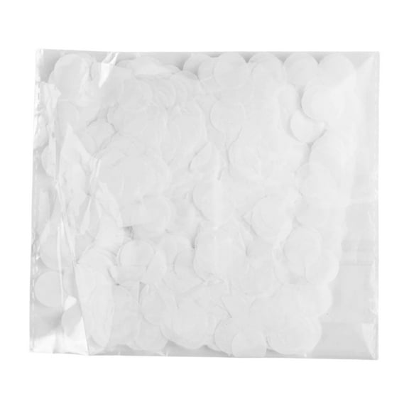10g White Confetti Paper, Biodegradable Paper Confetti Circles, Confetti Paper, White Tissue Paper Confetti for Table Wedding & Birthday Party Decoration
