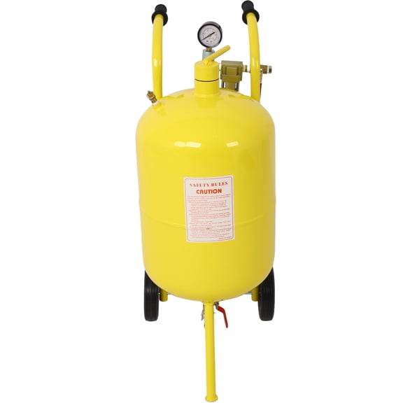 FunMay Pot Sandblaster, 125 Psi Pressure Sand Blasting Complete Kit, Portable Machine