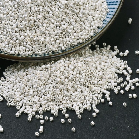 10gs MIYUKI Delica Beads Cylinder Japanese Seed Beads 11/0 (DB0551F) Matte Sterling 1.3x1.6mm Hole: 0.8mm about 2000pcs/10g