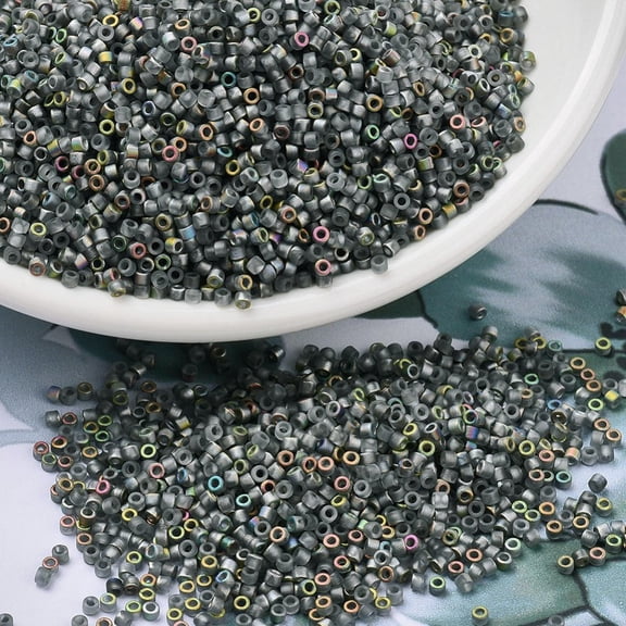 10gs MIYUKI Delica Beads Cylinder Japanese Seed Beads 11/0 (DB2203) Vitrail Matte 1.3x1.6mm Hole: 0.8mm about 2000pcs/10g