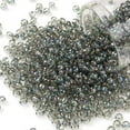 thumbnail image 1 of 10gs TOHO Round Seed Beads Japanese Seed Beads (176) Transparent AB Black 8/0 3mm Hole: 1mm about 222pcs/10g, 1 of 5