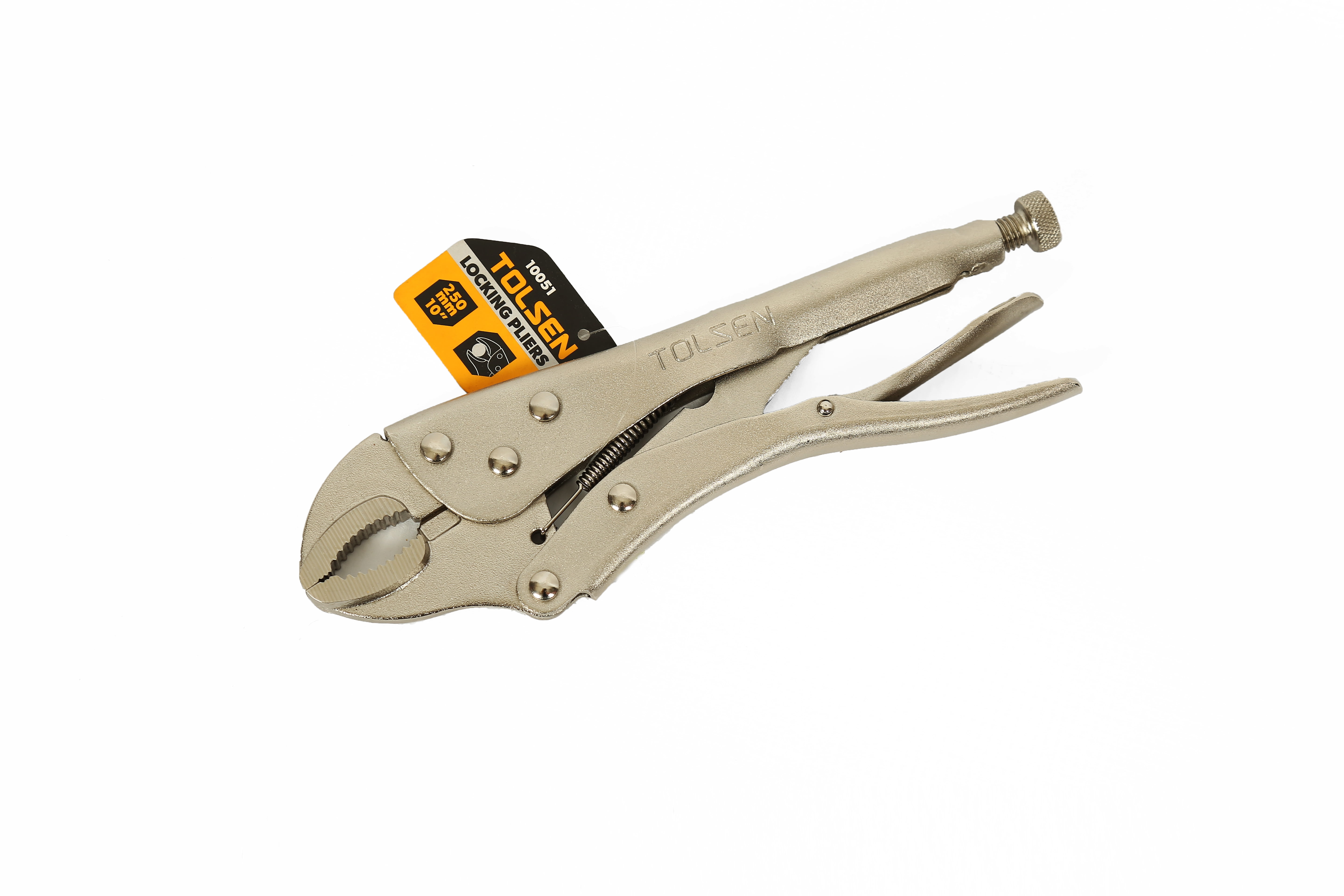 10in 250mm Locking Mole Wrench Vise Grips Curved Jaw Lock Clamp Pliers