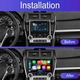thumbnail image 1 of 10in Android 13 Car Stereo Radio GPS Navigation 2+32G for Toyota Camry 2012-2014 Built-in Wireless CarPlay Android Auto Bluetooth FM/RDS WiFi/SWC/Mirror Link, 1 of 14
