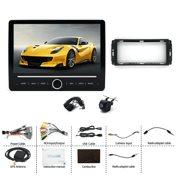 10in Android 14 Car Stereo 4+64G Wireless CarPlay/Android Auto GPS Compatible for Dodge for Jeep for Chrysler with Mirror Link