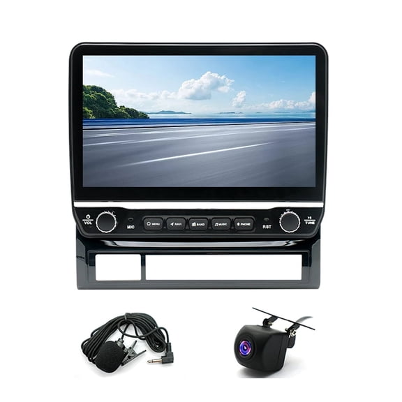 10" Android 15 Car Stereo Radio 2+32G CarPlay Android Auto Bluetooth FM WiFi Mirror Link Split Screen AHD Backup Camera Microphone for Toyota Tacoma 2005-2013