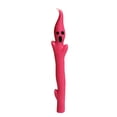 thumbnail image 1 of 10in Halloween Ghost Taper Candles Sculpted Wax Decorative Dinner Candle Dripless Style Unscented Seasonal Table Candle, Rose Red, 1 of 6