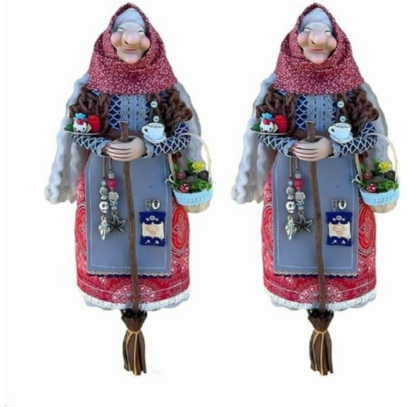 7in Handmade Kitchen Witch Doll, Enchanting Good Luck Charm Cooking Doll, Kitchen Witchs Dolls, Inspire Productivity and Good Fortune for Cuisine (A+A)