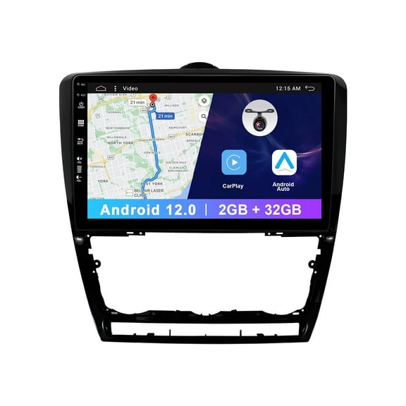 10in IPS Car GPS Stereo Multimedia Player For Skoda Octavia 2 A5 2010-2014 Head unit Android 12 Carplay/WIFI/BT5.0/RDS/Camera 2G+32G