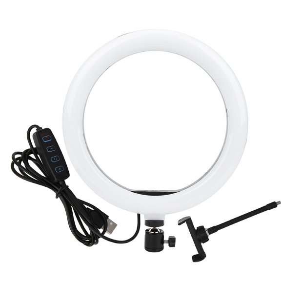 10in Mobile Phone Video Live Broadcast Ring Lamp Soft Fill Light for Selfie Makeup
