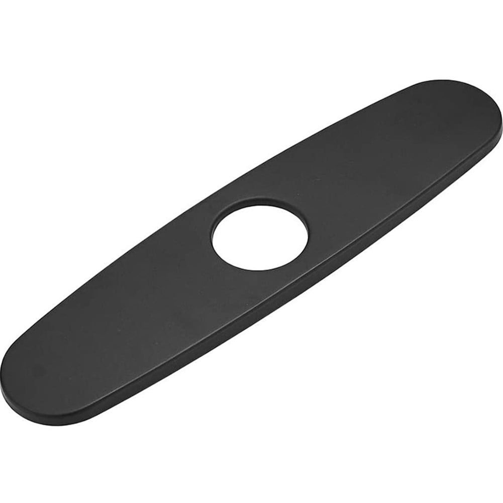Polished Chrome Stainless Steel Single-Hole Faucet Deck Plate